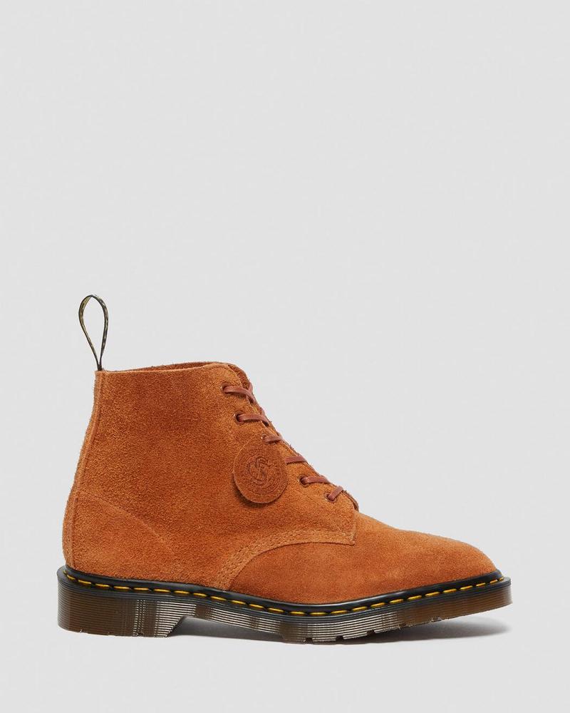 Dr Martens 101 Made in England Ruskind Ankelstøvler Dame Brune | DK 5ILH